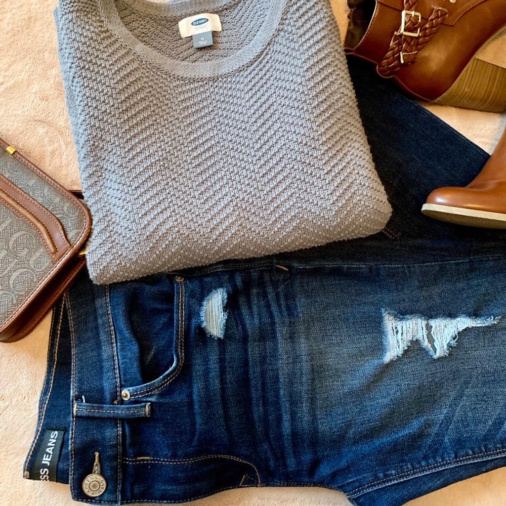 Distressed Express Jeans